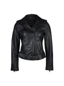 Trueprodigy Кожаная куртка Laura черного цвета
