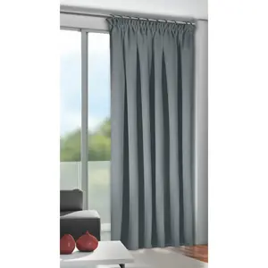 Штора Bernd с отверстиями для прохождения струи, 1 шт., готовая штора Homing, антрацит