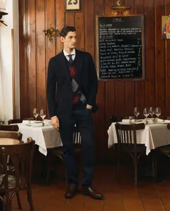 Мужская вязаная куртка Emidio Tucci, темно-синий