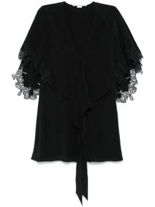 Блузка Stella McCartney с кружевными деталями, черный