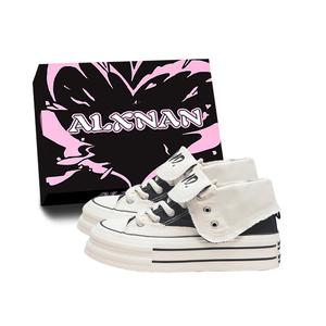 Повседневные туфли средней высоты для женщин Alxnan, Black