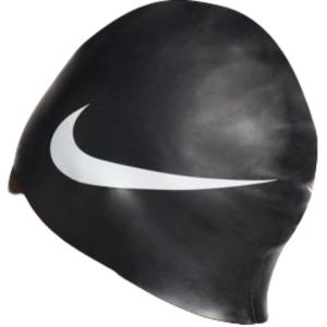 Силиконовая плавательная шапочка unisex Nike, черно-белый