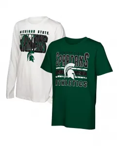 Футболка комбинированная Big Boys and Girls Michigan State Spartans In the Mix Outerstuff