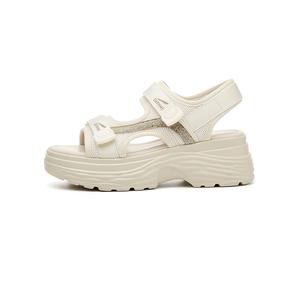 DAPHNE Женские сандалии на одной застежке 5,5 см бежевые, цвет Beige