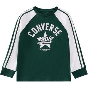 Футболка tea green для детей Converse, зеленый