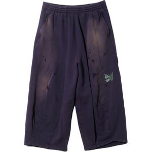 Французские брюки из хлопкового велюра FW25 Deconstructed H.D. Sweat Pant Unisex Needles, фиолетовый