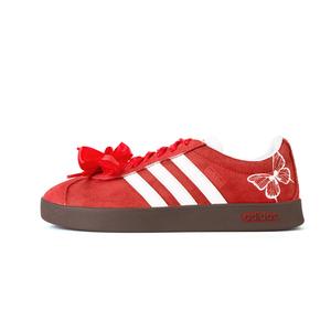 Adidas Neo Кроссовки для скейтбординга Vl Court Classic с антискользящим покрытием, износостойкие, унисекс, красные