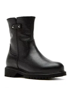 Женские ботильоны Hogan City Dry из зернистой кожи с подкладкой из овчины La Canadienne, черный