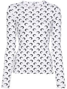 Футболка с принтом Crescent Moon Marine Serre, белый