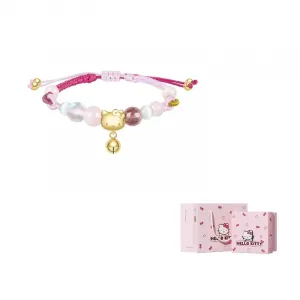 Sanrio Браслет из бусин клубничного кварца для женщин