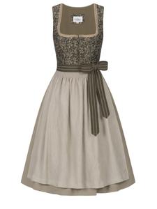 Широкая юбка в сборку Trachtenhof Nübler  midi Gina, оливковый