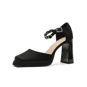 Туфли на высоком каблуке 9 см, женские Zubumei, Black