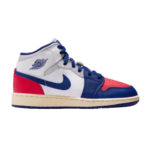 Кроссовки Air Jordan Air Jordan 1 Mid GS 'Rare Air', белый