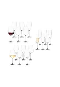 Бокалы для вина и шампанского Leonardo Puccini, 220/120/100 мл, 18 штук