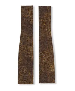 Carey шелковые перчатки с животным принтом Cortana, коричневый