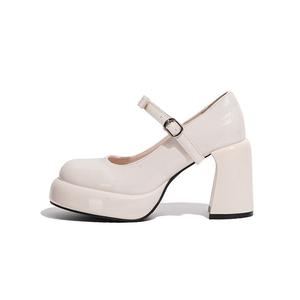 Be good Туфли Мэри Джейн на массивном каблуке 8 см для женщин в подарочной упаковке - белые, цвет White