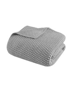 Вязаный плед Bree, 50 x 60 дюймов INK+IVY, серый