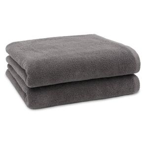 Linum Home Textiles Набор банных полотенец Ediree из турецкого хлопка, 2 шт., цвет Charcoal