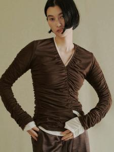 Сборчатый крой топ Miesrohe, цвет Brw[058]