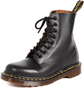 Ботинки Dr. Martens для женщин Maple с молнией и стальным носком для легкой промышленности, черный