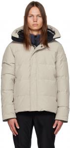 Бежевый пуховик MacMillan Limestone Canada Goose
