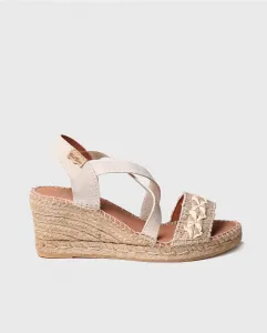 Женские эспадрильи на танкетке из ткани на резинке Toni Pons, цвет Natural