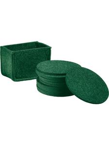 Erwin Müller Войлочные подставки под стаканы, набор из 13 штук, Beja, темно-зеленого цвета