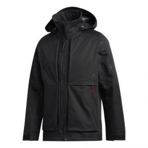 Куртка adidas Series Printing polar fleece Hooded Jacket Black, черный