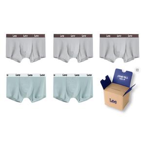Хуэй Гуан II поколение трусы мужские бокс 5 штук Lee, бежевый