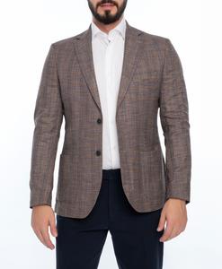 СПОРТИВНОЕ ПАЛЬТО В КЛЕТКУ MAISON REGULAR FIT Vella Pais, бежевый