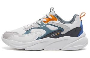 Кроссовки Lightning Chunky для мужчин с низким верхом, белые/серые/синие Xtep