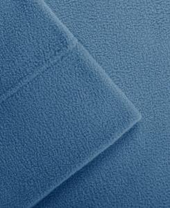 Комплект постельного белья из микрофлиса, 4 предмета, размер Queen Madison Park, синий