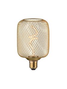 Стандартная светодиодная лампа Metallic Glow 230 В, цилиндрический корпус, цоколь E27, 180 лм, 4 Вт, 1800K, с регулировкой яркости  Paulmann