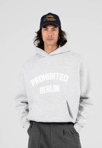 Худи PROHIBITED BERLIN , Grey Melange/Mottled Grey