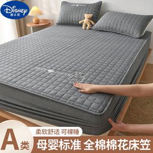 Disney Простыня на резинке 90х200 см, класс А, из чистого хлопка, цвет темно-серый