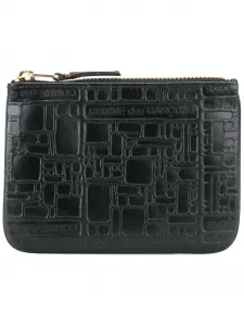 Кошелек с тиснением Comme Des Garçons Wallet, черный