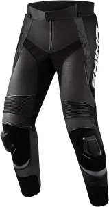 Мотоциклетные брюки SHIMA STR 2.0 для мужчин с защитой коленей, кожаные наколенники, мотоциклетный костюм, кожаные мотоциклетные брюки, мотоциклетная куртка, спортивные кожаные брюки (брюки, черные, размер 60), Black