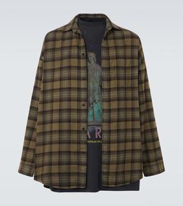 Многослойная хлопковая рубашка Paris Liberty Balenciaga, цвет light khaki