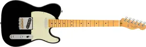 Fender American Professional II Telecaster, гриф из клена, черный с фирменным формованным кейсом