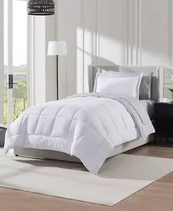 Роскошный мягкий двусторонний комплект постельного белья из 5 предметов, двуспальный Nestl, white