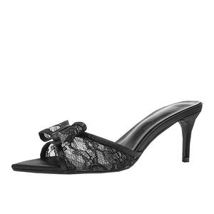 Резиновые тапочки-слайды женские CAOT, Black 7Cm