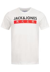 Футболка Jack & Jones Print ELEMENTS TEE SS CREW NECK, цвет Cloud Dancer