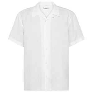 Льняная рубашка из хлопка с короткими рукавами - рубашка Knowledgecotton Apparel, белый