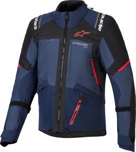 Водонепроницаемая текстильная мотоциклетная куртка Alpinestars andes v4 drystar, Blue/Black