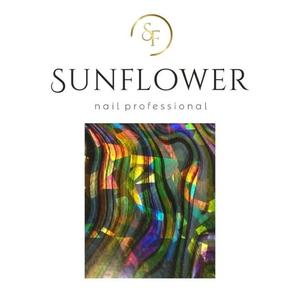 Наклейки с лазерным эффектом Le12, SUNFLOWER