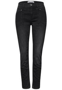 Зауженные джинсы STREET ONE, Black Denim