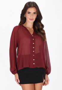 Блуза faina Button-down blouse, Burgundy/Red
