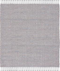 Ковер SAFAVIEH, 183 x 183 см, Montauk Collection, Ivory & Black, ручная работа, плоское плетение, хлопок, идеально для помещений с высокой проходимостью в гостиной, спальне (MTK475A)