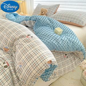 Disney Одеяло зимнее 220х240 см, 3,75 кг, серо-голубая клетка с собачками