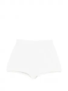Мини-шорты в технике понтель Soft Goat, белый